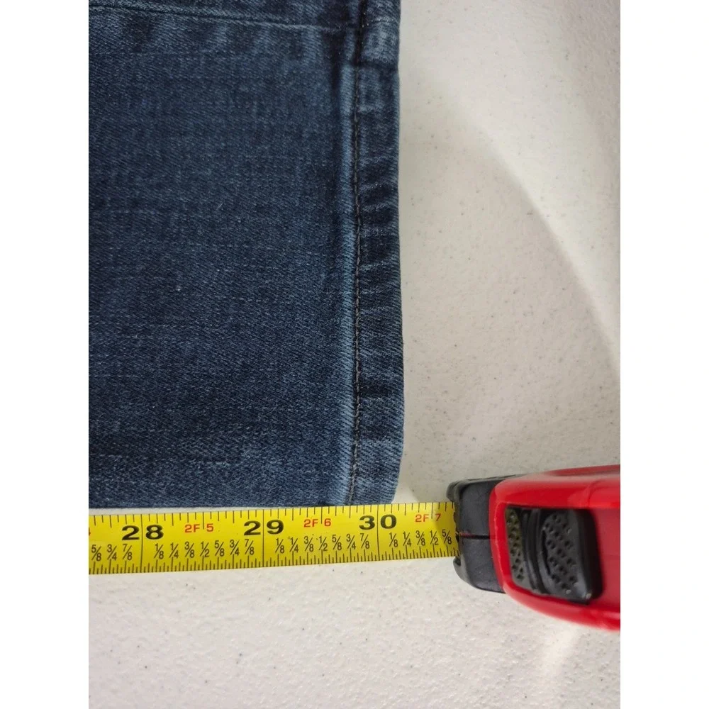 J Crew 484 Stretch Jeans Mens‎ 30x30 Blue Dark Wash Tapered Leg Grunge Outdoor